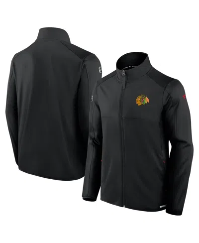Fanatics Men's  Black Chicago Blackhawks Authentic Pro Full-zip Jacket In Black