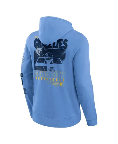 Fanatics Men's Blue Memphis Grizzlies Game Time Crossover Pullover Hoodie In Blue