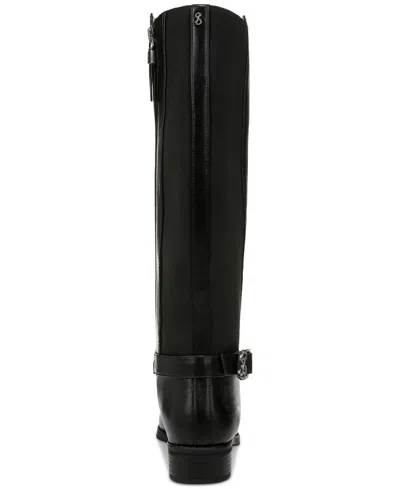 Sam & Libby Sam Libby Womens Percy Regular Calf Knee High Riding Boots Regular Wide Calf In Black