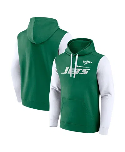 Fanatics Men's Kelly Green New York Jets Fleece Pullover Hoodie In Green
