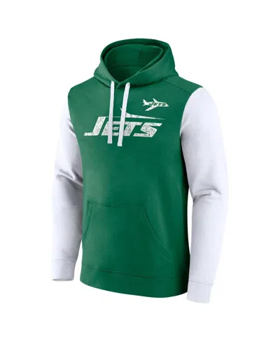 Fanatics Men's Kelly Green New York Jets Fleece Pullover Hoodie In Green