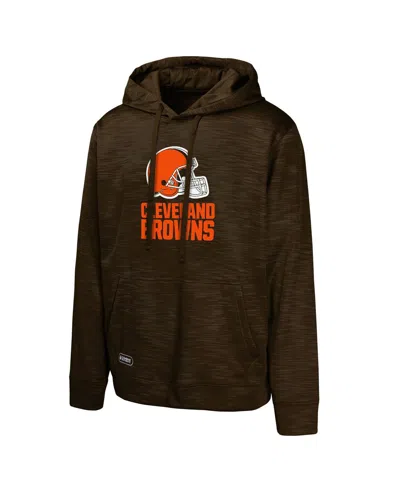 Outerstuff Men's Brown Cleveland Browns Streak Fleece Pullover Hoodie In Brown