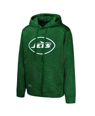 Outerstuff Men's Green New York Jets Streak Fleece Pullover Hoodie In Green