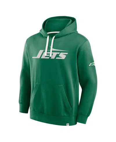 Fanatics Men's Kelly Green New York Jets New Horizons Heritage Pullover Hoodie In Green