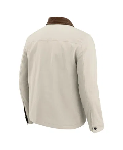 Fanatics Darius Rucker Collection By  Men's Tan Dallas Cowboys Midweight Canvas Full-button Jacket In Brown