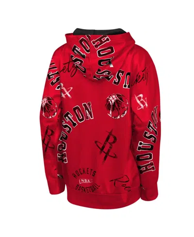 Outerstuff Big Boys And Girls Red Atlanta Hawks Moving Violation Hoodie In Red