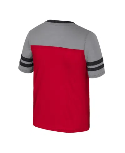 Colosseum Big Girls Scarlet Ohio State Buckeyes Princess Bubblegum Bling T-shirt In Red