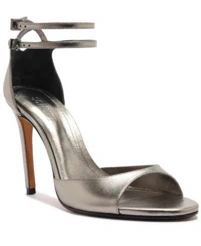 Schutz Women's Sue Dress Sandals In Silver