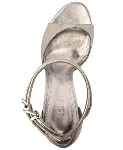 Schutz Women's Sue Dress Sandals In Silver