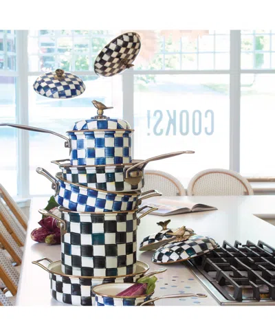 Mackenzie-childs Courtly Check Enameled 3-quart Saute Pan In Multi