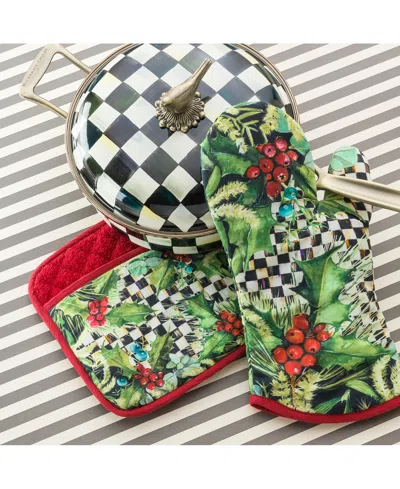 Mackenzie-childs Courtly Check Enameled 2.5-quart Saucepan In Multi