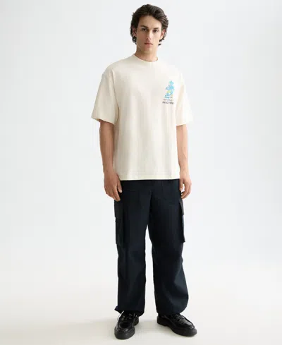 Scotch & Soda Men's Relaxed Fit Short Sleeve Graphic T-shirt In Yellow