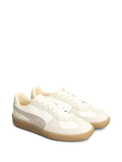 Puma Palermo Elevata Platform Sneaker In White