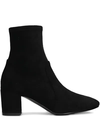 Bibi Lou 60mm Pointed Block-heel Boots In Black