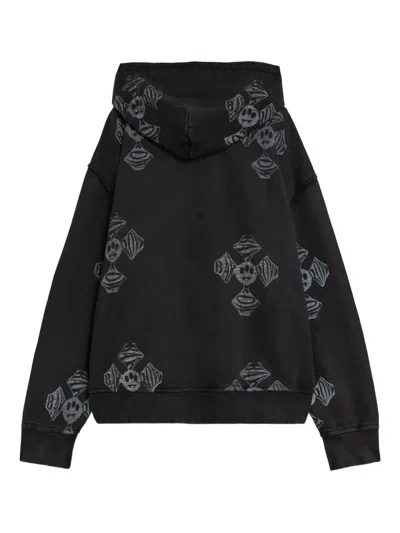 Barrow Zipper Hoodie Clothing In Black