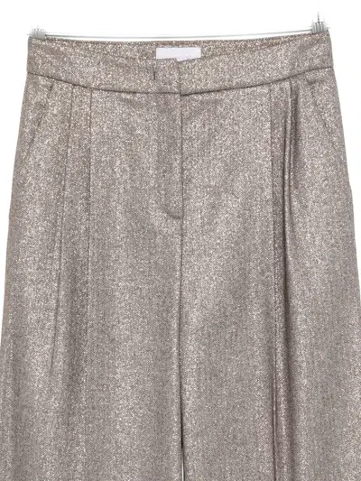 Via Masini 80 Wool Trousers In Brown