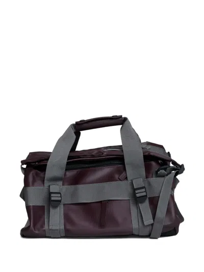 Rains Zip Texel Duffel Bag In Purple
