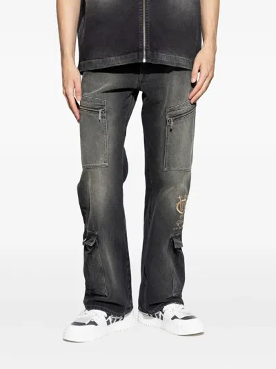 Off-white Belt Loop Denim Trousers In Black