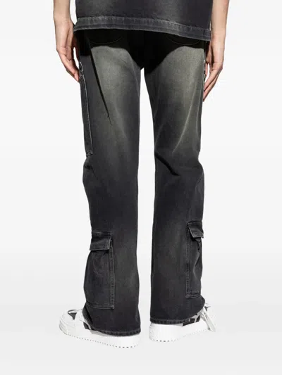 Off-white Belt Loop Denim Trousers In Black