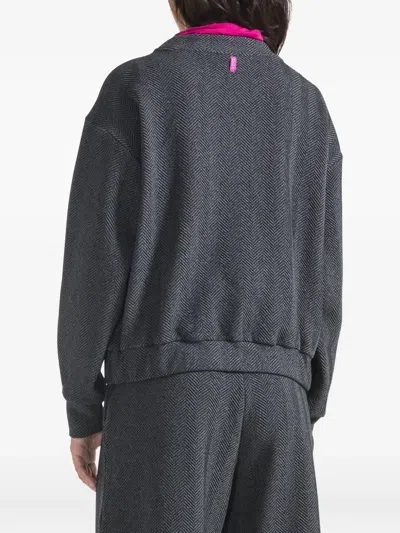 人字斜纹针织卫衣