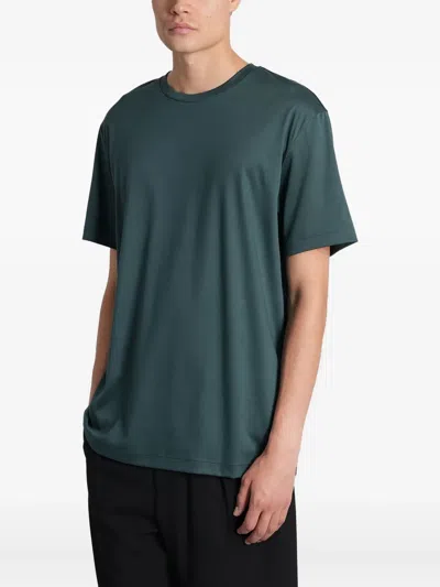 Giorgio Armani Crew-neck Short-sleeve T-shirt In Green