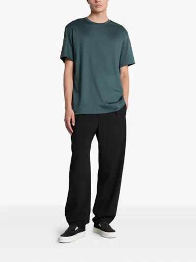 Giorgio Armani Crew-neck Short-sleeve T-shirt In Green