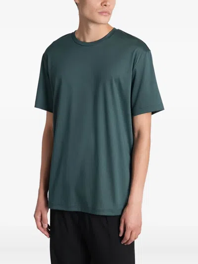 Giorgio Armani Crew-neck Short-sleeve T-shirt In Green
