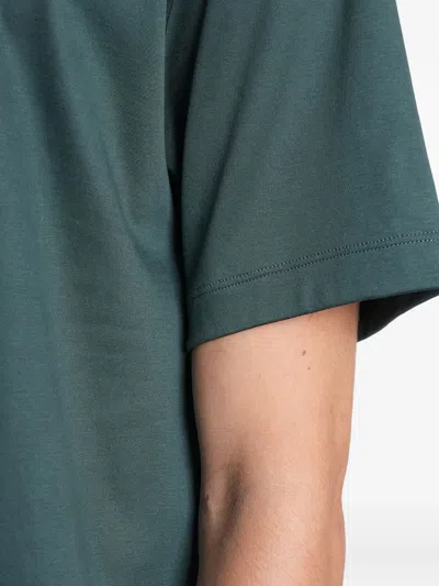 Giorgio Armani Crew-neck Short-sleeve T-shirt In Green