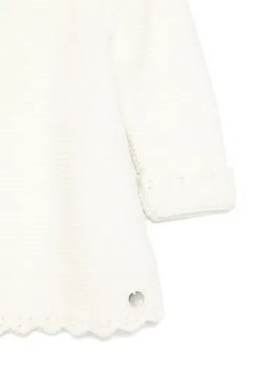 Paz Rodriguez Crochet-collar Knitted Cardigan In Neutral