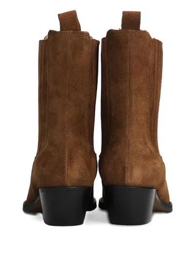 Bibi Lou Texan Ankle Boots In Brown