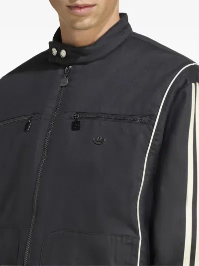 Adidas Originals Premium Waxed Jacket In Black