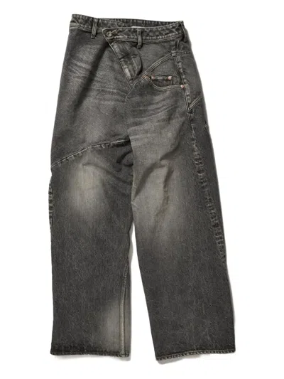 Doublet Panelled Denim Jeans In Black