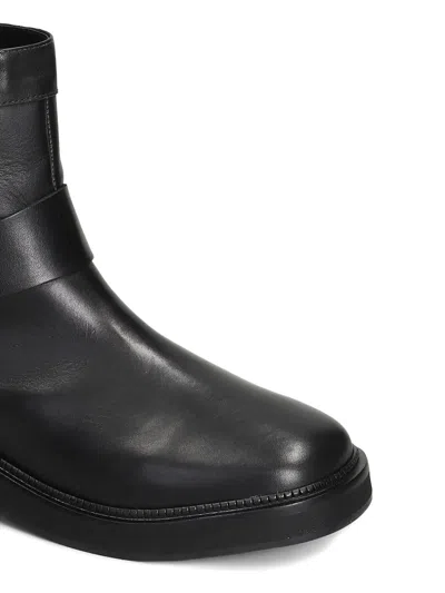 Carrano Low Heels Ankle Boots In Black