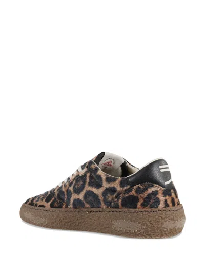 Puraai Low-top Sneakers With Jaguar Print In Animal Print