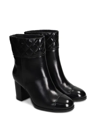 Gold & Rouge Tulli High Heels Ankle Boots In Black