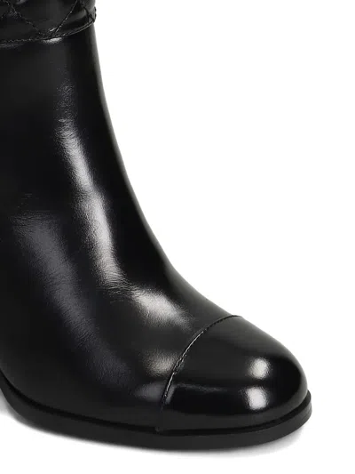 Gold & Rouge Tulli High Heels Ankle Boots In Black