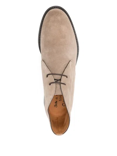 Ortigni Lace-up Desert Boots In Neutral
