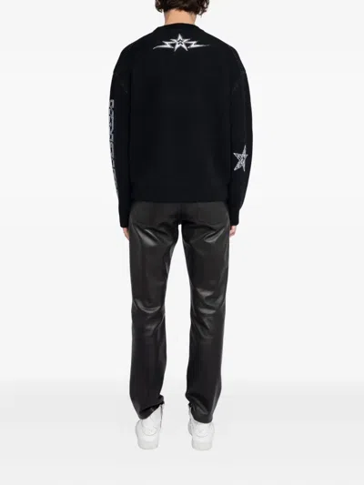 Zadig & Voltaire Marko Motocross Oversized Fit Sweater In Black