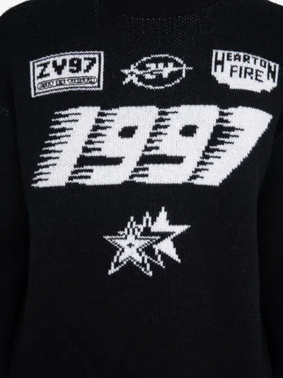 Zadig & Voltaire Marko Motocross Oversized Fit Sweater In Black