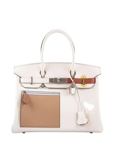 Pre-owned Hermes 2023 Birkin 30 Handbag In White