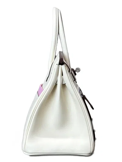 Pre-owned Hermes 2023 Birkin 30 Handbag In White