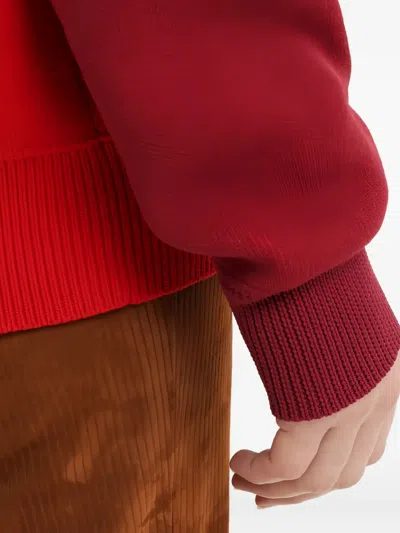 1989 Studio Stone Island Midnight Blue Nylon Bomber Jacket In Red