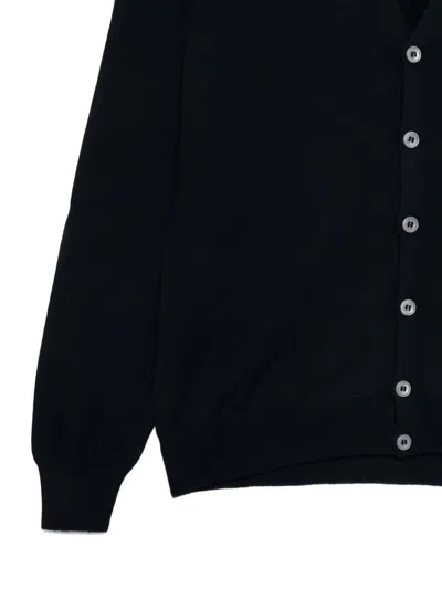 Tagliatore V-neck Cardigan In Black