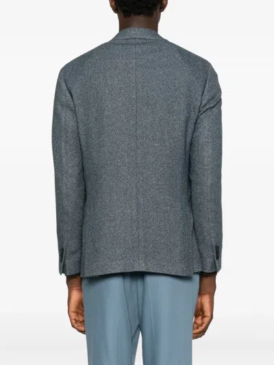 Lardini Single-breasted Blazer In Blue