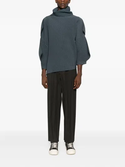 Issey Miyake Pleated Trousers In Brown