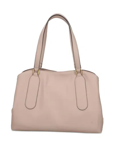 Liu •jo Chic Satchel Bag With Buckle And Handles In Neutral
