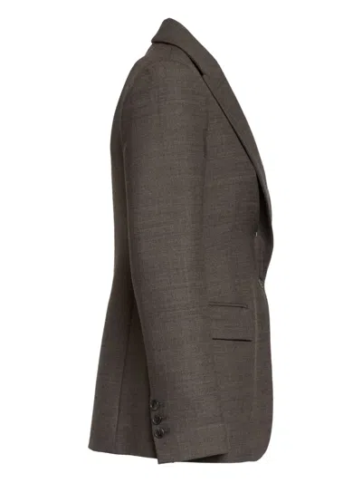 P.a.r.o.s.h Powo Single-breasted Blazer In Brown