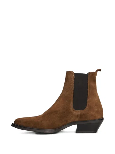 Carmens Kelly Beat Texan Ankle Boots In Brown