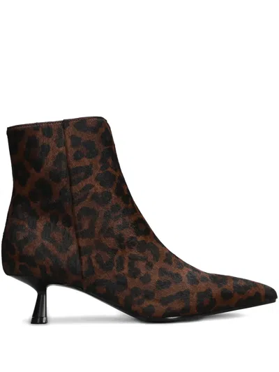 动物纹低跟靴（4.5厘米）