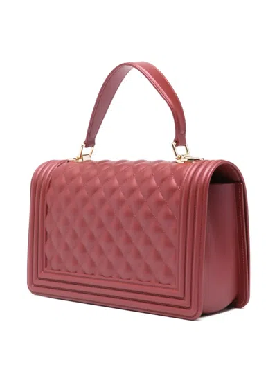 Marc Ellis Square Tote Bag In Burgundy